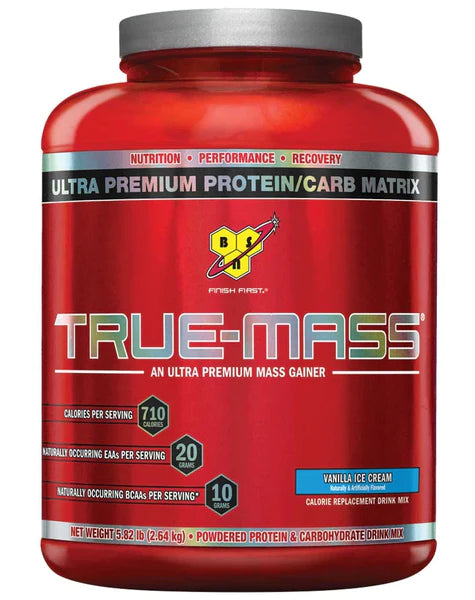 BSN True Mass Gainer Protein Powder - High Calorie Weight Gain Supplement for Muscle Building & Recovery | Ideal for Bodybuilders & Athletes