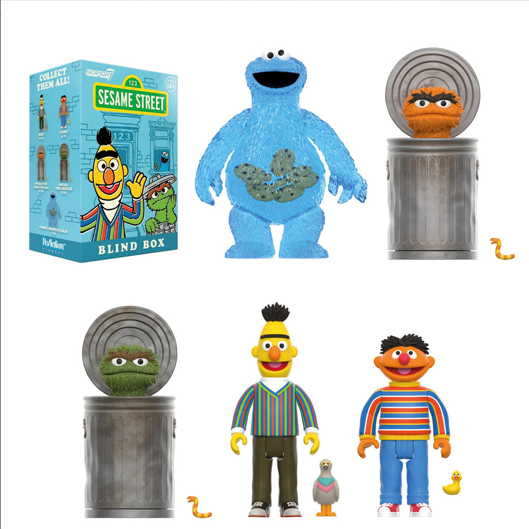 Sesame Street Blind Box Wave 1 - Collectible Mystery Toys for Kids | Fun Surprise Gifts for Birthday Parties & Playtime