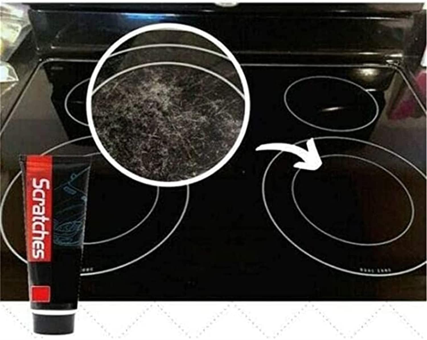 Deysen 100ml Scratch-Free Stove Top Repair Wax - Ceramic Glass Cooktop Scratch Remover & Polisher, Car Paint Scratch Repair Kit, Kitchen Stove Cleaner for Home Use | Perfect for Restoring Shine on Stovetops, Cars & Glass Surfaces