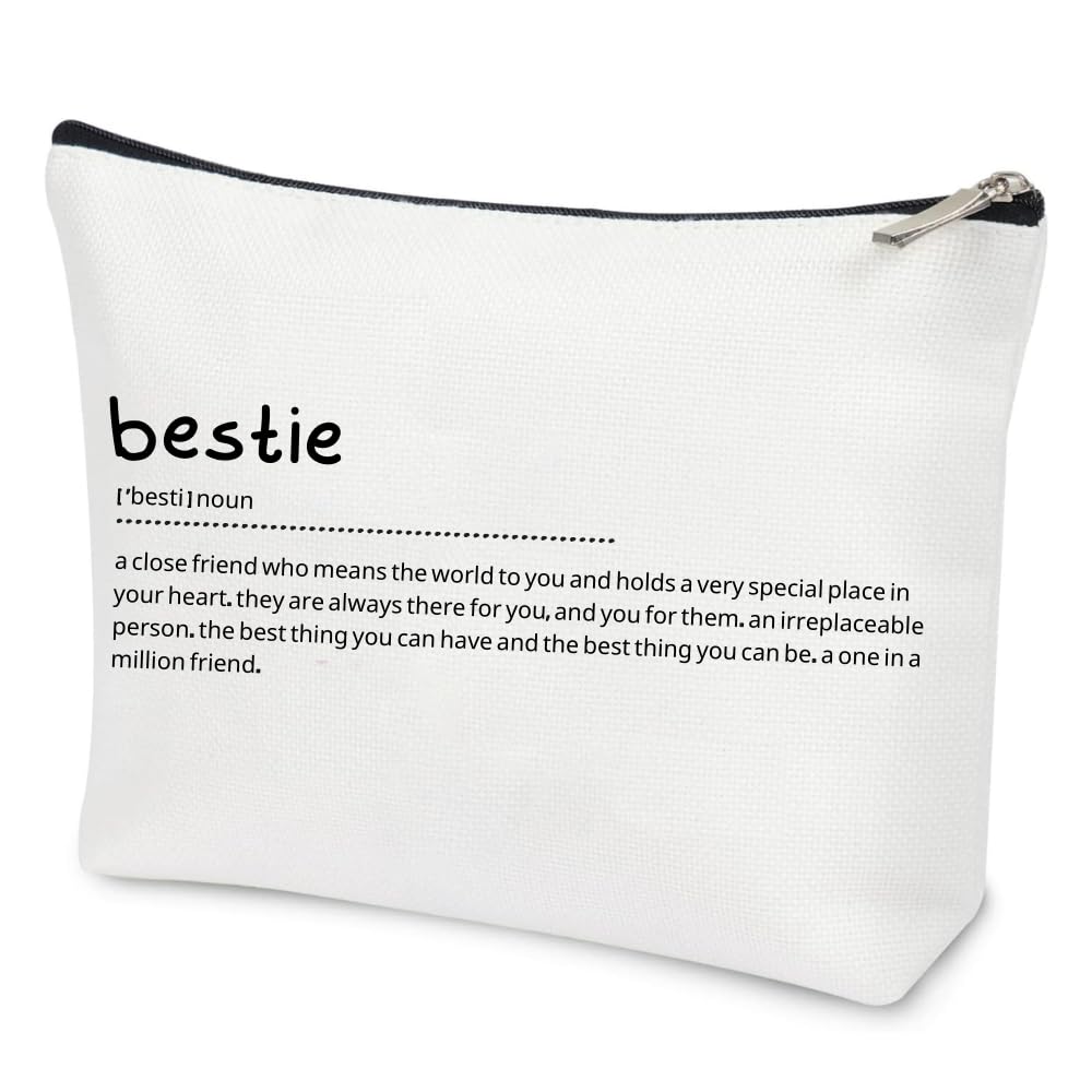 Best Cosmetic Makeup Bag for Women - Unique Gifts for Sister, Best Friend, Teens (Christmas, Birthday, Graduation) - Travel Toiletry Case & Bridal Shower Essentials - Perfect for Daily Use, Parties, and Trips