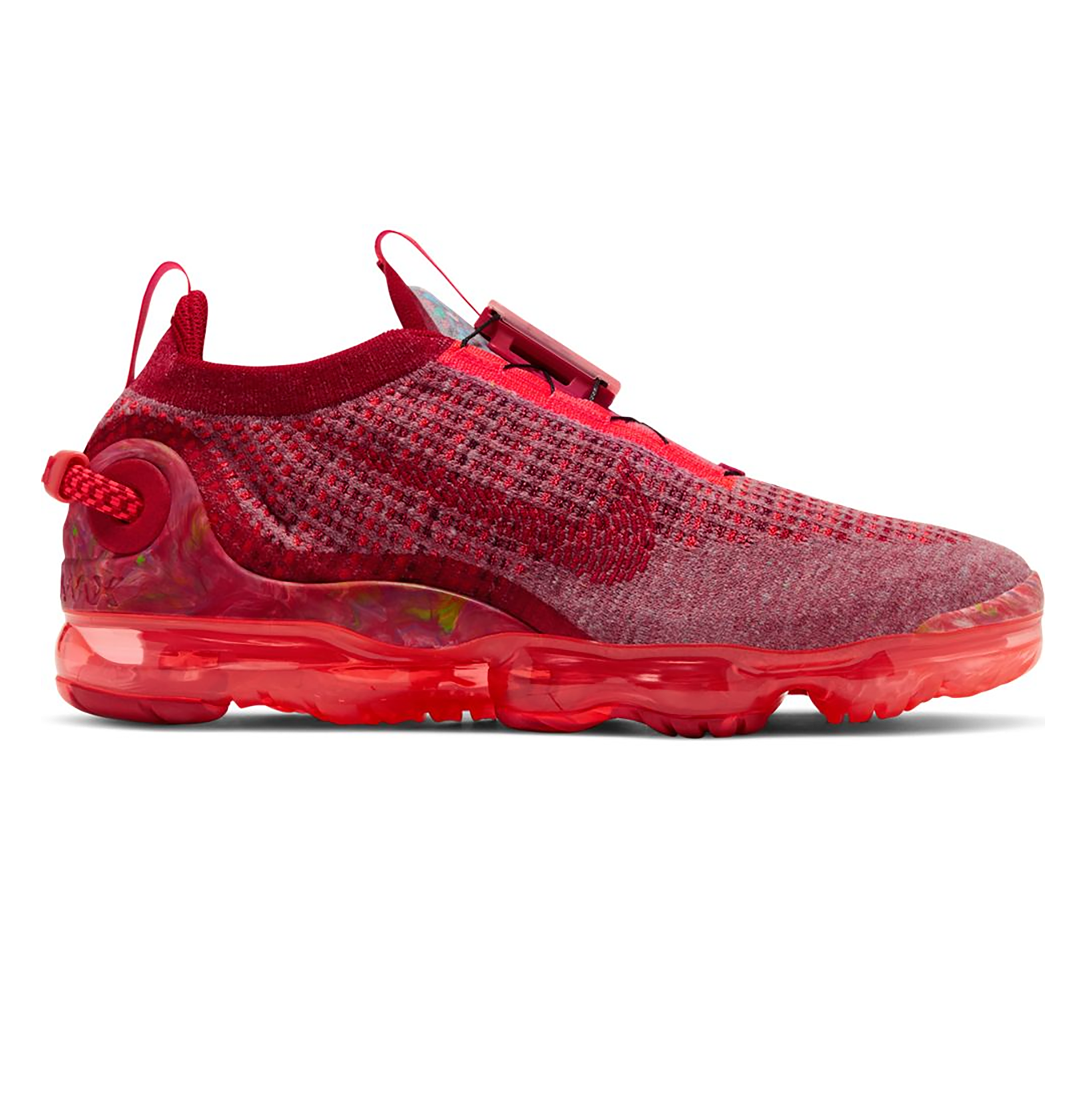 Nike Men's Air VaporMax 2020 Flyknit Running Shoes - Team Red/Flash Crimson/Gym Red | Lightweight & Breathable for Jogging, Gym Workouts & Daily Wear