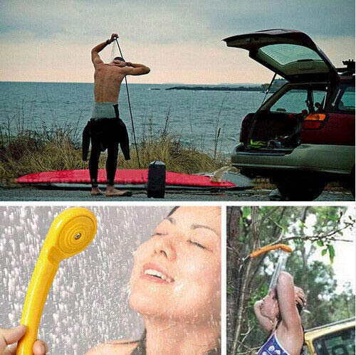 MACHSWON 12V Portable Car Shower Sprayer - Outdoor Car Wash Tool with Adjustable Water Sprinkler Head - Perfect for RV, Boat, and Pet Cleaning