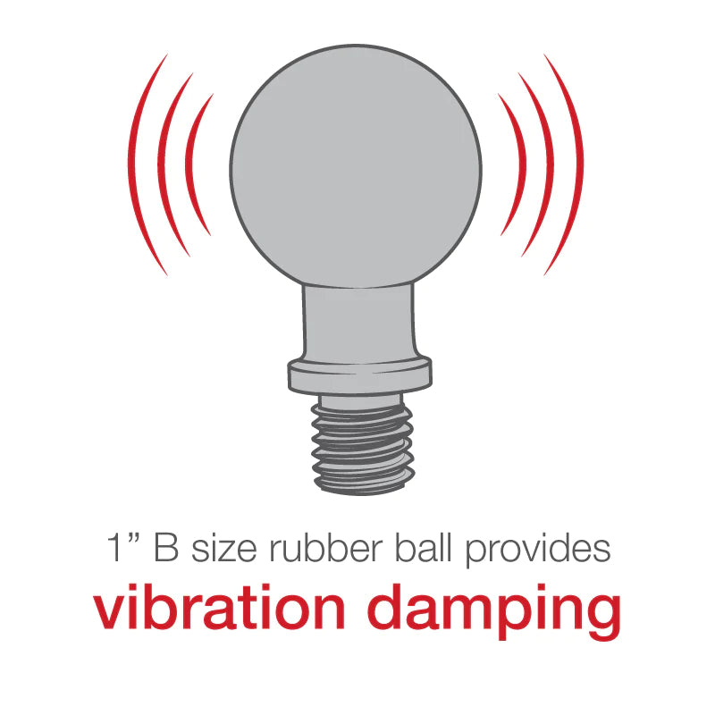 RAM-1 Ball with M10 x 1.5 Pitch Male Thread (RAM B 349 1U) - Perfect for Hydraulic Cylinder Rod Ends and Heavy-Duty Equipment Connections