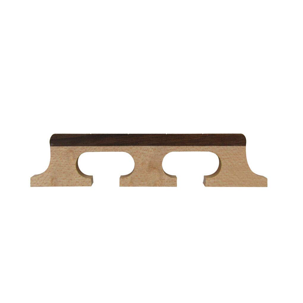 Premium Maple & Rosewood 4-String Banjo Bridge with 3 Legs - High-Quality Replacement Part for 4-String Banjos - Perfect for Bluegrass, Folk & Country Music Performances