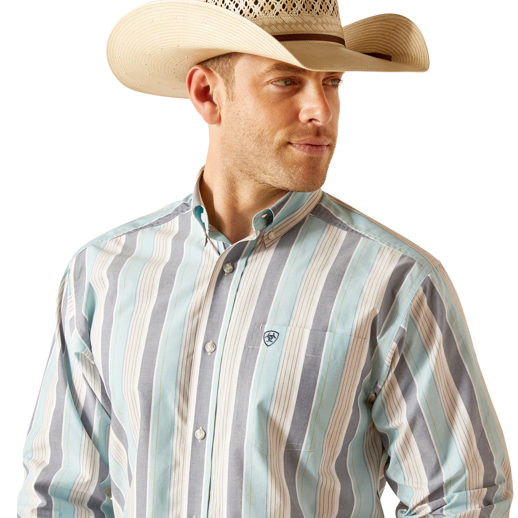 Ariat Men's Pro Series Elliot Classic Fit Long Sleeve Western Shirt - Comfortable Work & Casual Wear for Ranch, Rodeo & Outdoor Activities
