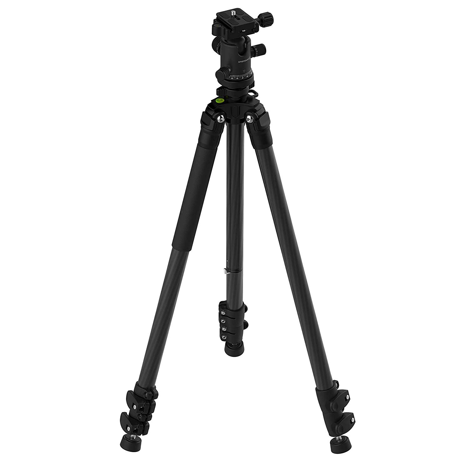 SABRENT 62-Inch Lightweight Carbon Fiber Tripod with 360° Ball Head & Quick Release Plate - Professional Camera Tripod for DSLR, Mirrorless, Video Cameras (TP-CF62) - Perfect for Travel, Vlogging, Photography & Outdoor Shooting