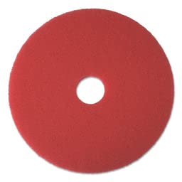 Boardwalk Buffing Floor Pads 21 Inch - 5 Pack Red Polishing Pads for Floor Machines | Perfect for Hardwood, Concrete & Tile Floor Maintenance & Restoration
