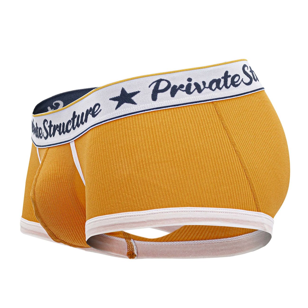 Private Structure Classic Mid Waist Trunks for Men - Comfortable Cotton Underwear with Breathable Fabric - Perfect for Everyday Wear, Gym & Travel