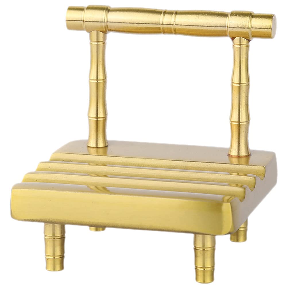 Stylish Brass Phone Stand for Desk - Elegant Office Accessory & Cell Phone Holder - Perfect for Home, Office, and Workspace Organization