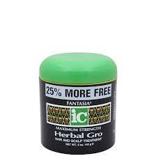 Fantasia IC Herbal Gro Hair & Scalp Treatment - Natural Hair Growth Oil for Thicker, Stronger Hair - Perfect for Dry Scalp, Dandruff & Hair Loss - Use for Daily Nourishment & Styling