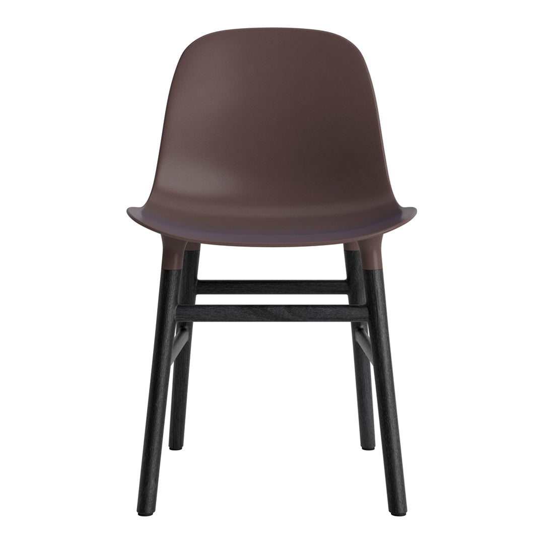 Modern Form Chair with Sturdy Wooden Legs - Perfect for Dining Room, Office, or Living Room Decor