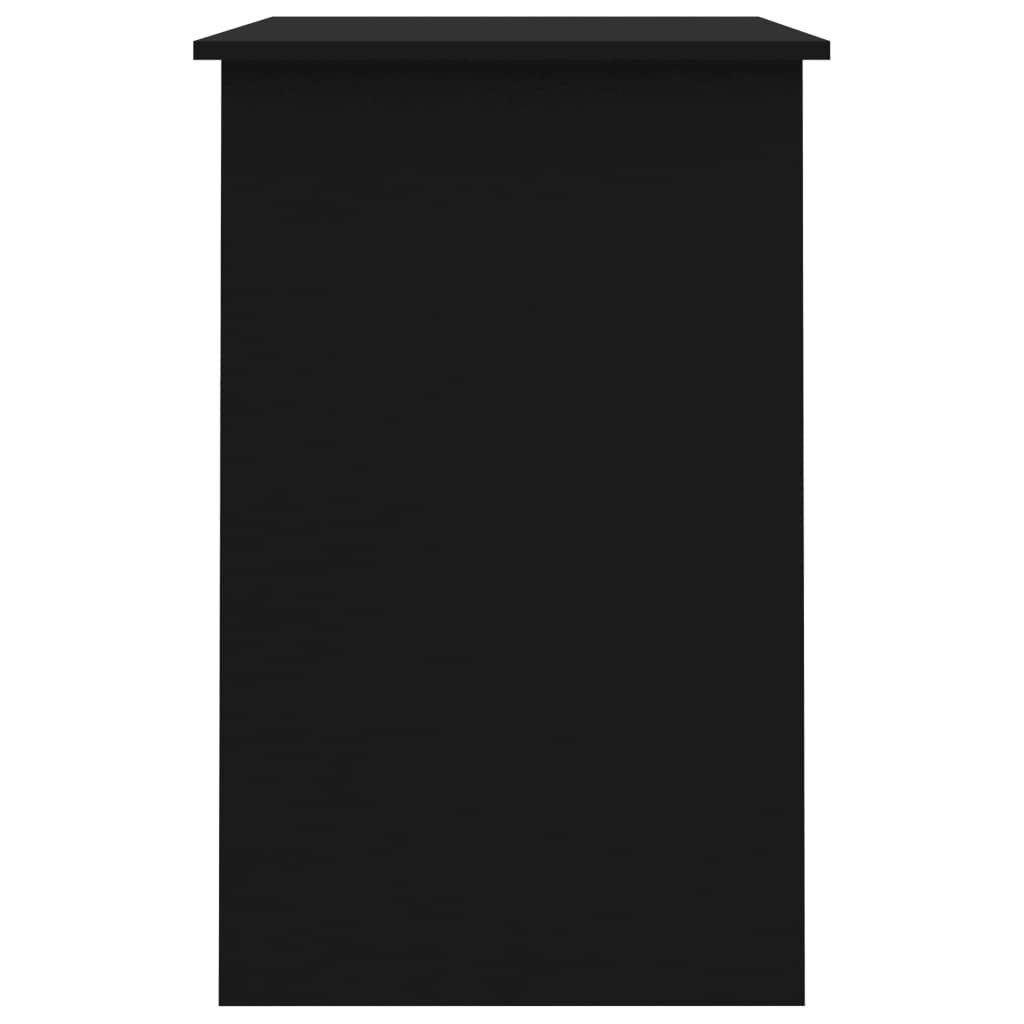 FAMIROSA Black Office Desk 39.4x19.7x29.9 Inches - Sturdy Chipboard Computer Desk for Home & Office Workspace, Study, Gaming, and Remote Work
