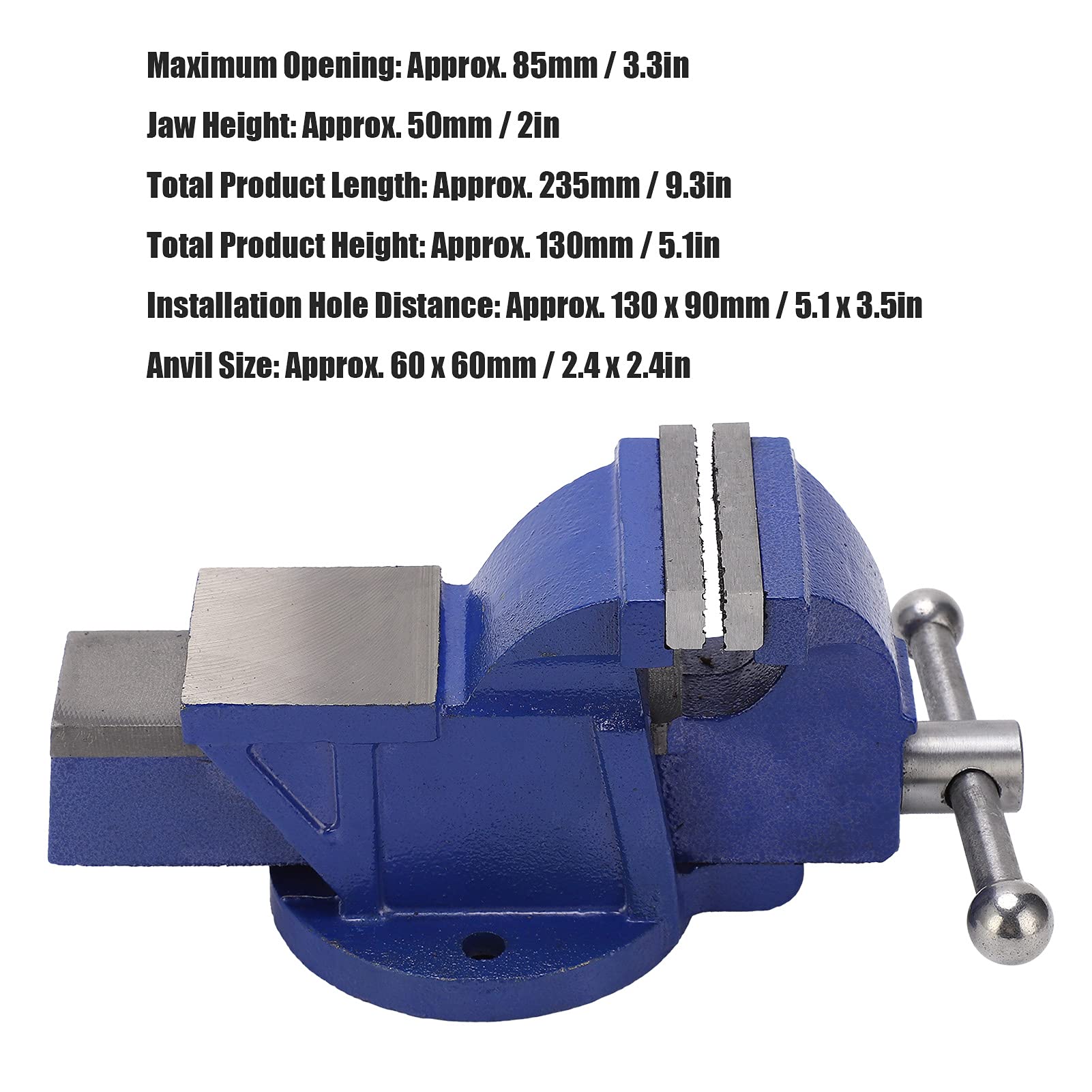 Premium Soldering Bench Vise - Heavy Duty Locking Crafting Vise with Reinforced Base & Anvil for Mechanical Repairs, Jewelry Making & DIY Projects | Perfect for Home Workshops, Metalworking & Electronics Repair
