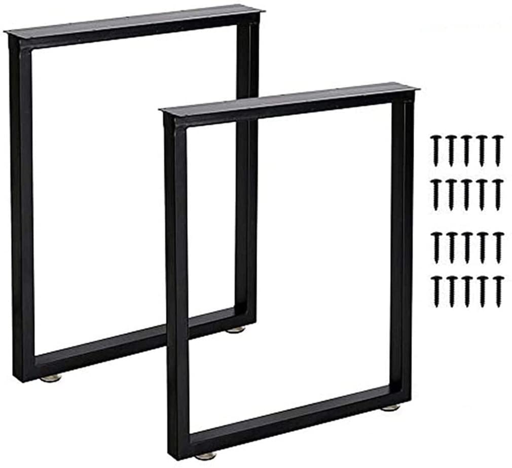 Heavy Duty Black Metal Table Legs Set - 28