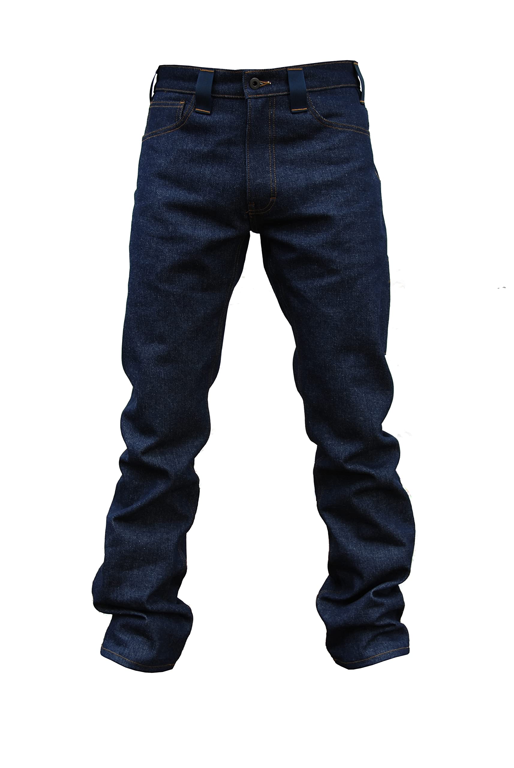 Six-Pocket Regular Fit Straight Leg Jeans for Men - Classic Blue Denim Pants | Perfect for Casual Wear, Work & Everyday Outfits