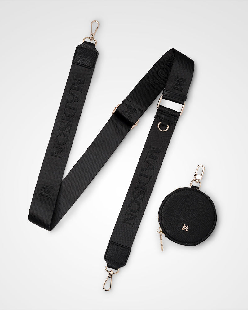 Charlotte Double Zip Crossbody Bag with Adjustable Utility Strap - Stylish & Functional for Travel, Work & Everyday Use