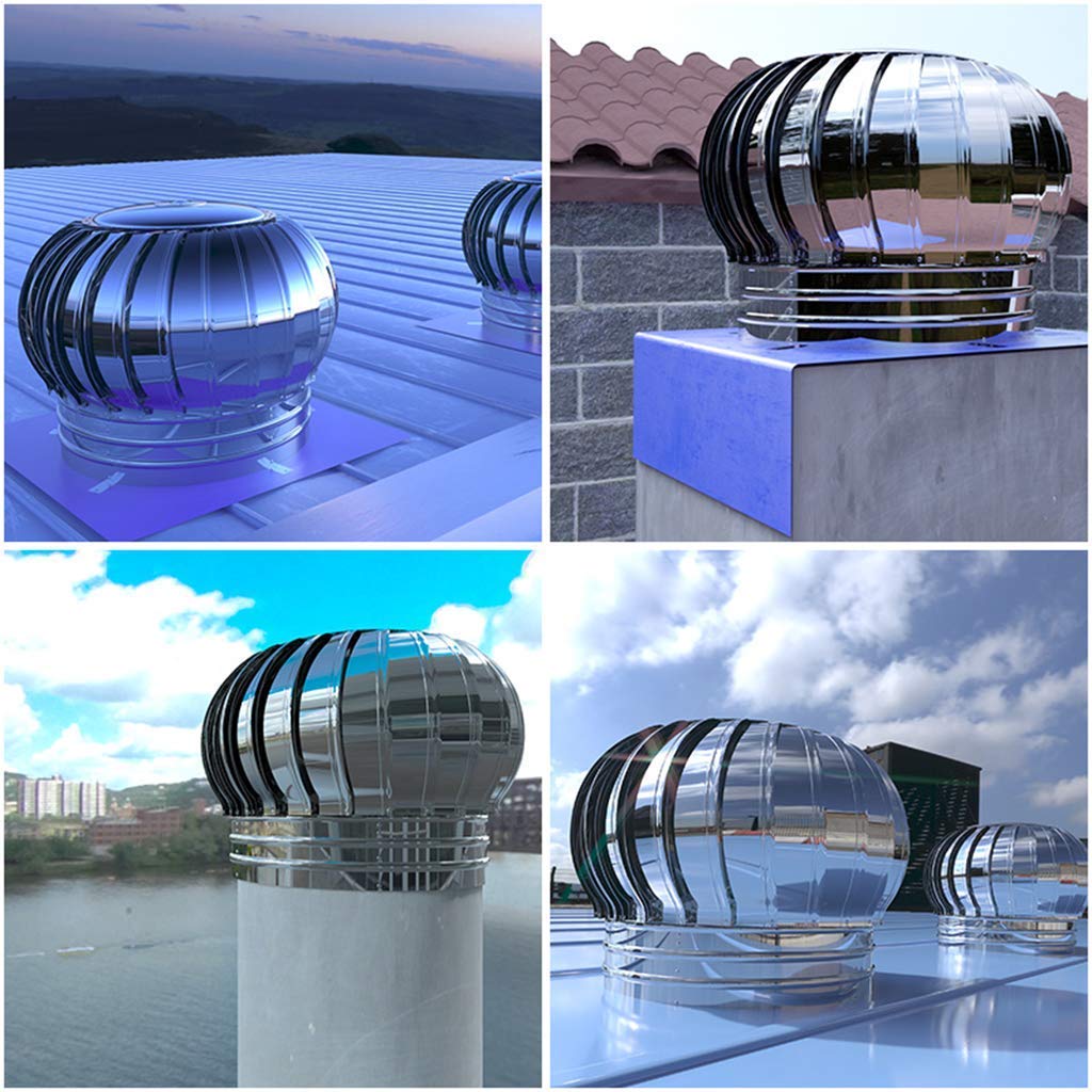 Stainless Steel Rotating Fireplace Cap - Anti-Discharge, Easy to Install, 100mm - Perfect for Wood Stove, Chimney Cover & Outdoor Fireplace Protection