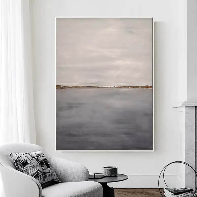 Abstract Painting #AB 012 - Modern Wall Art for Living Room, Bedroom & Office Decor | Large Canvas Artwork | Handmade Contemporary Art
