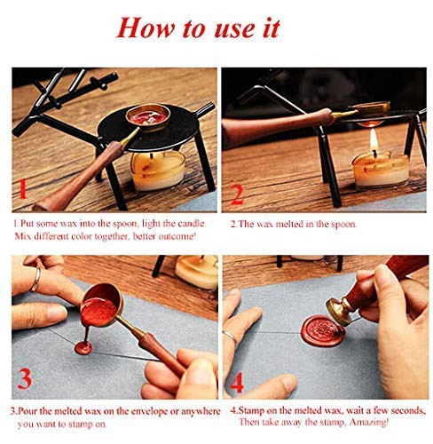 Vintage Lemon Wax Seal Stamp Kit for Wedding Invitations & Gifts