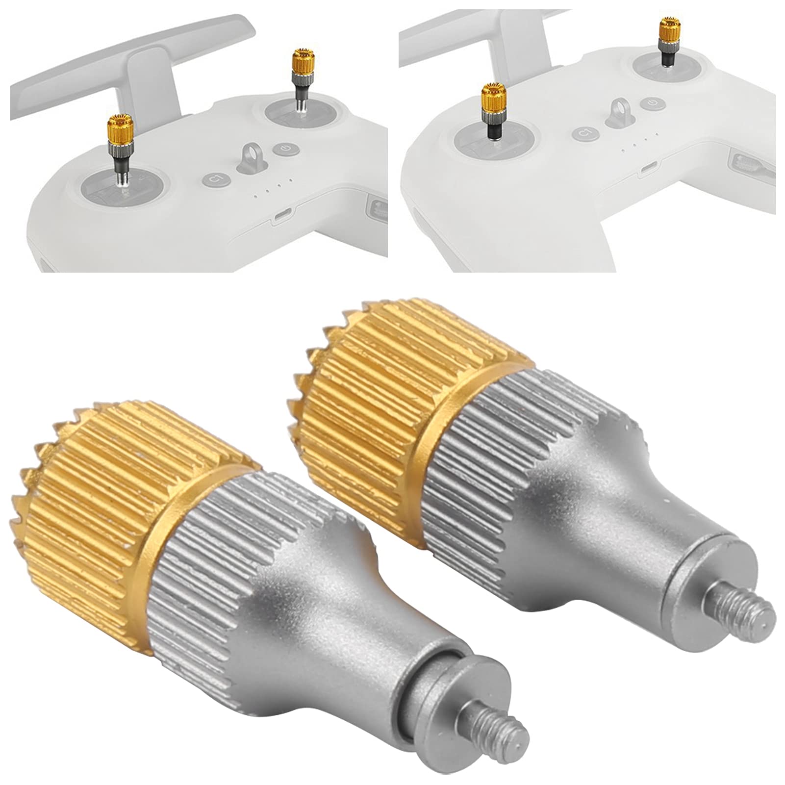 FPV Drone Controller Sticks - CNC Aluminum Alloy Joysticks for Racing Drones