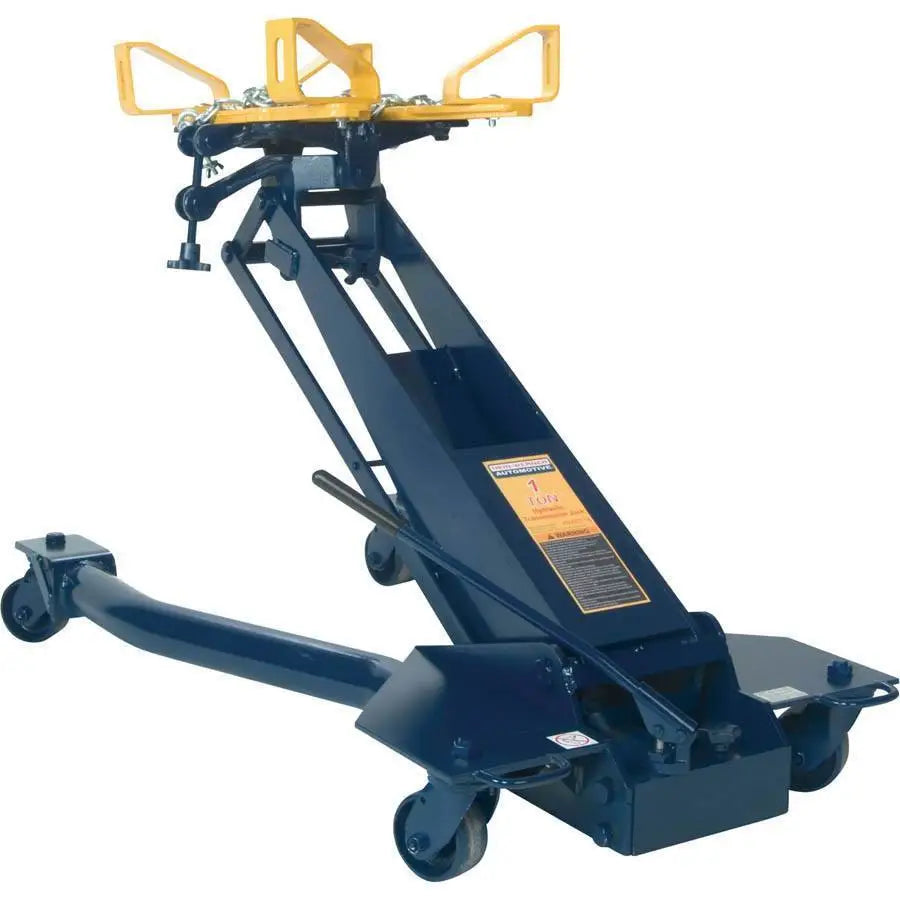 Hein Werner 1 Ton Hydraulic Transmission Jack - Heavy Duty Car Lift for Auto Repair Shops & DIY Mechanics | Perfect for Transmission Removal & Installation