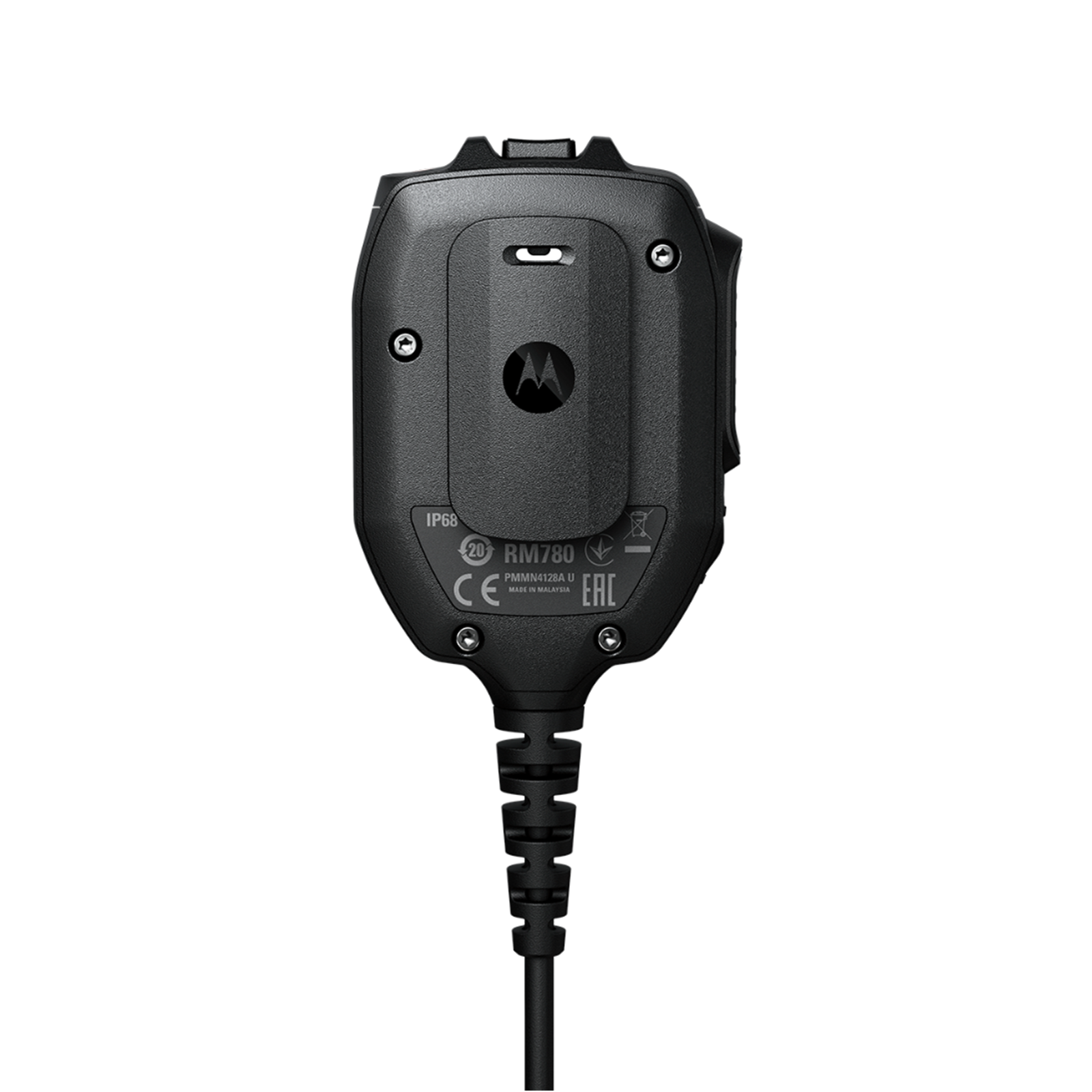 Motorola PMMN4128A RM780 Remote Speaker Microphone - Two-Way Radio Accessory for Police, Security & Outdoor Communication - Perfect for Public Safety, Construction & Emergency Responders