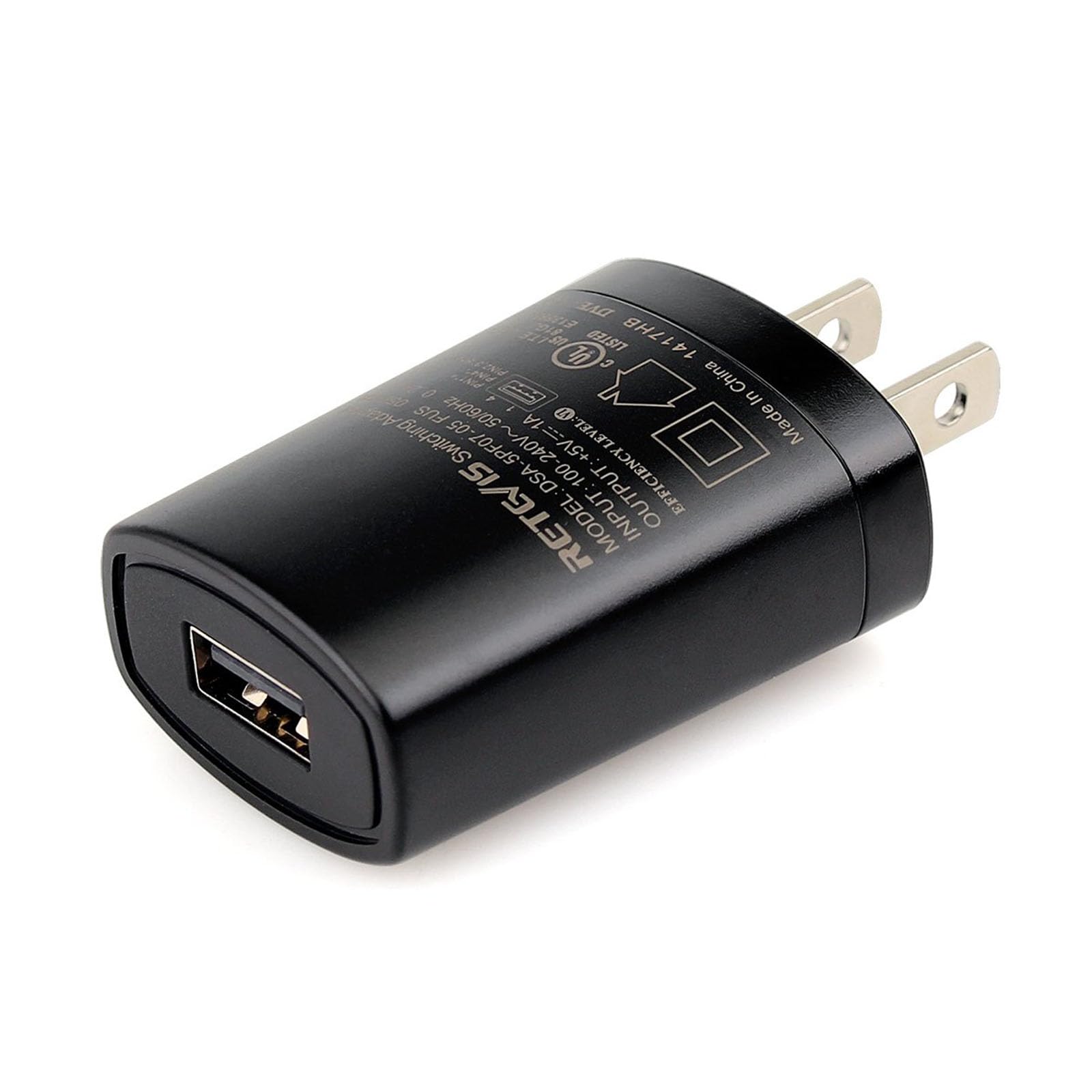 Retevis H-777 5V 1A USB Charger Adapter for Walkie Talkies & FM Radios - Compatible with Retevis RB48, H777S, RT86, RT68, NR10, RT27, RT19, RT18, RT49, RT49P, RT17, RT47, RB26 & Retekess V-112, V-115 (1 Pack) - Perfect for Outdoor Adventures, Security Work, and Emergency Communication