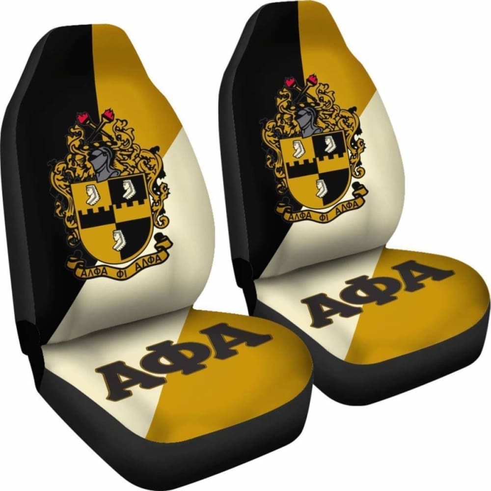 Premium African Print Car Seat Covers - Alpha Phi Alpha Fraternity Design 105905 | Stylish & Durable for SUVs, Sedans & Trucks | Perfect for Fraternity Events, Road Trips & Daily Commute