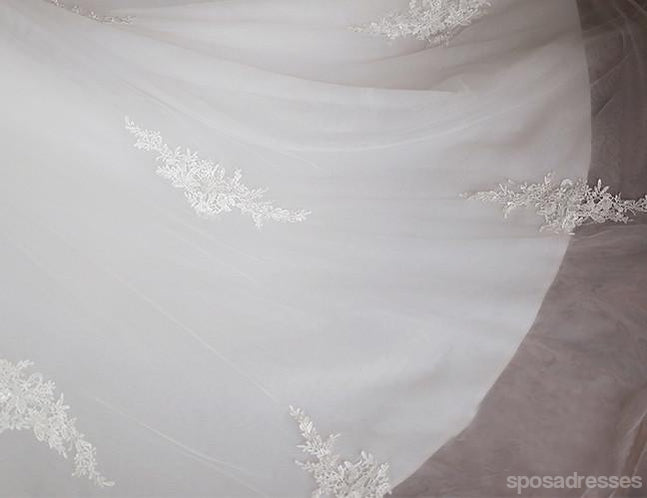 Custom Made Off Shoulder A-Line Lace Wedding Dress - Elegant Bridal Gown WD231 for Church Ceremony & Beach Weddings