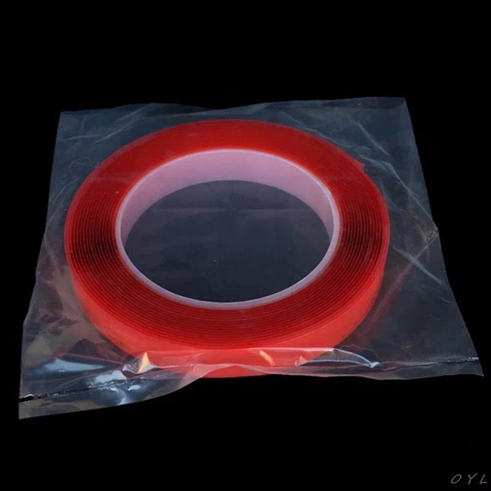 Strong Double Sided Mounting Tape - Nano Adhesive Wall Tape with Traceless Transparent Gel Grip for Hanging Pictures, Posters & Home Decor - Heavy Duty Removable Sticky Tape for Indoor & Outdoor Use