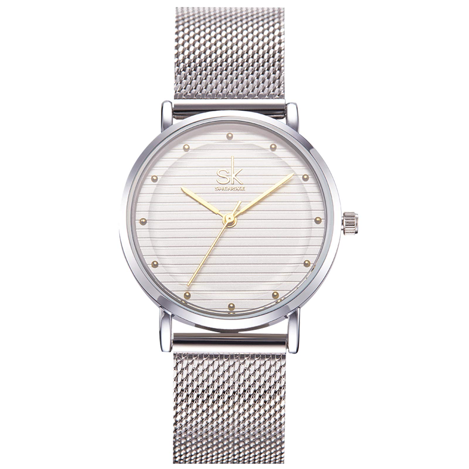 RORIOS Women's Analog Quartz Waterproof Watch - Stainless Steel Strap Minimalist Casual Wristwatch - Elegant Dress Watch for Women, Ladies & Girls | Perfect for Office, Party & Everyday Wear