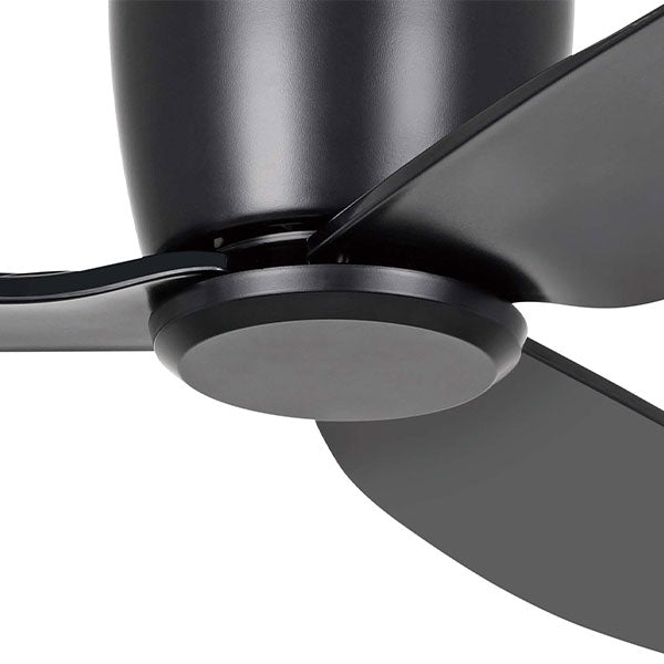 Eglo Seacliff 44 Inch (112cm) DC Ceiling Fan with Remote Control - Black - Modern Energy Efficient Fan for Living Room, Bedroom or Office