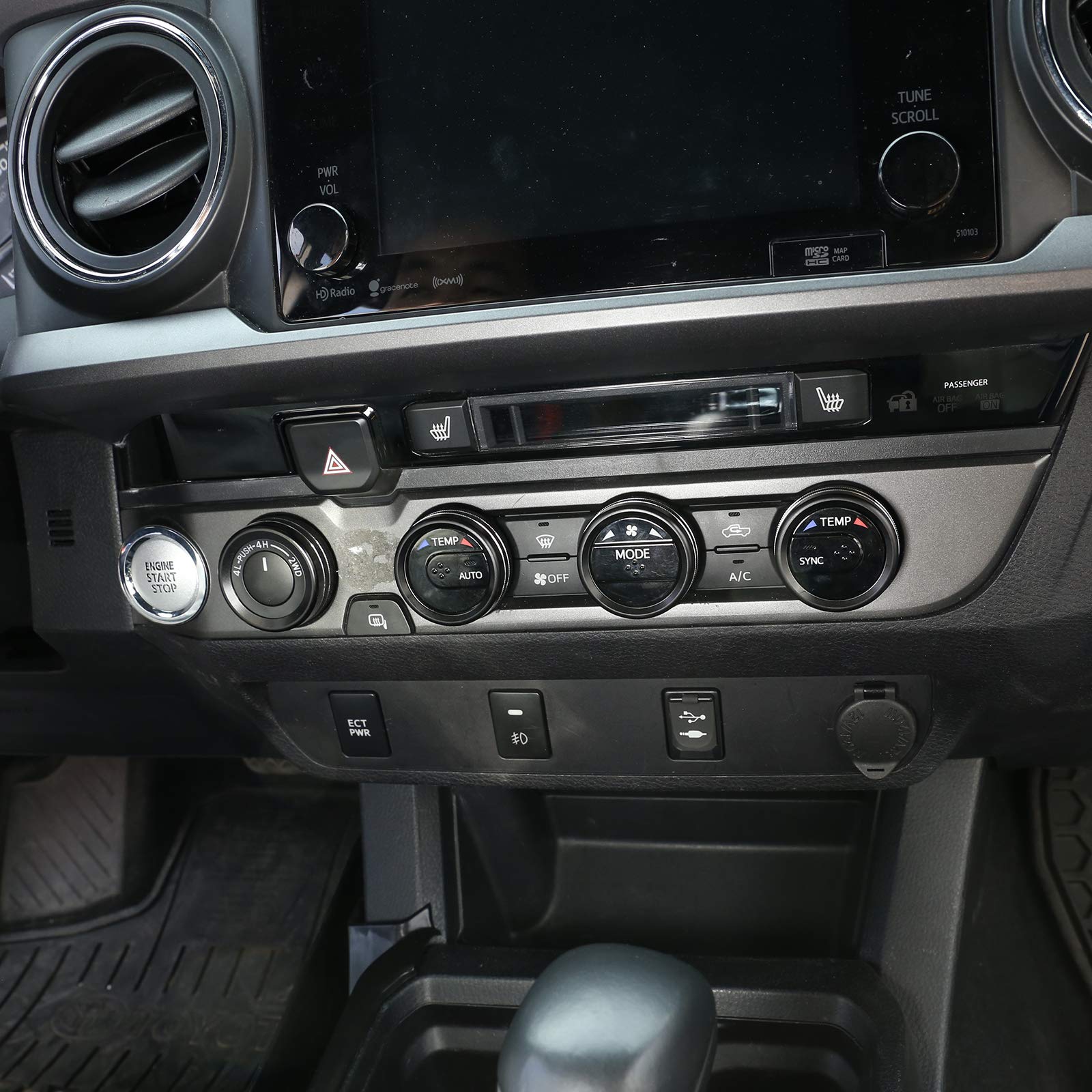 2016-2020 Toyota Tacoma AC Control Knob - Durable Aluminum Alloy Replacement Switch Button for Interior Climate Control System (Black) | Perfect for DIY Car Repair & Interior Upgrades
