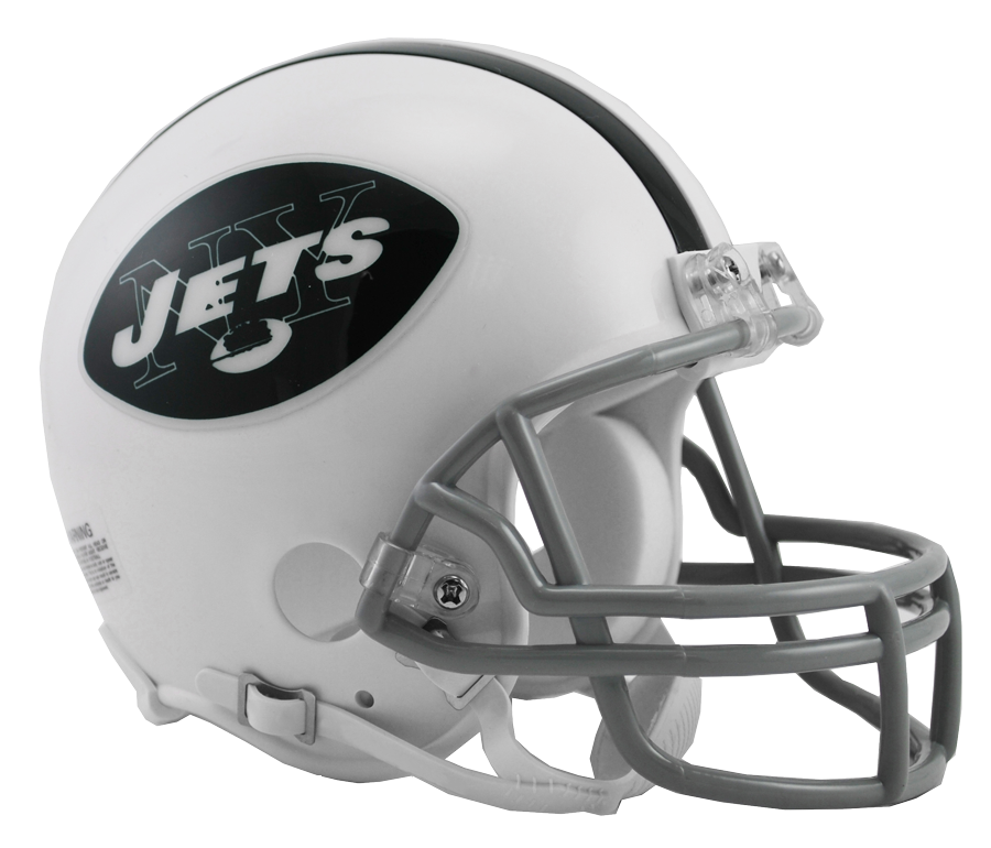 New York Jets 2018 Mini Throwback Helmet - Authentic NFL Collectible for Fans, Sports Memorabilia & Home Decor Display