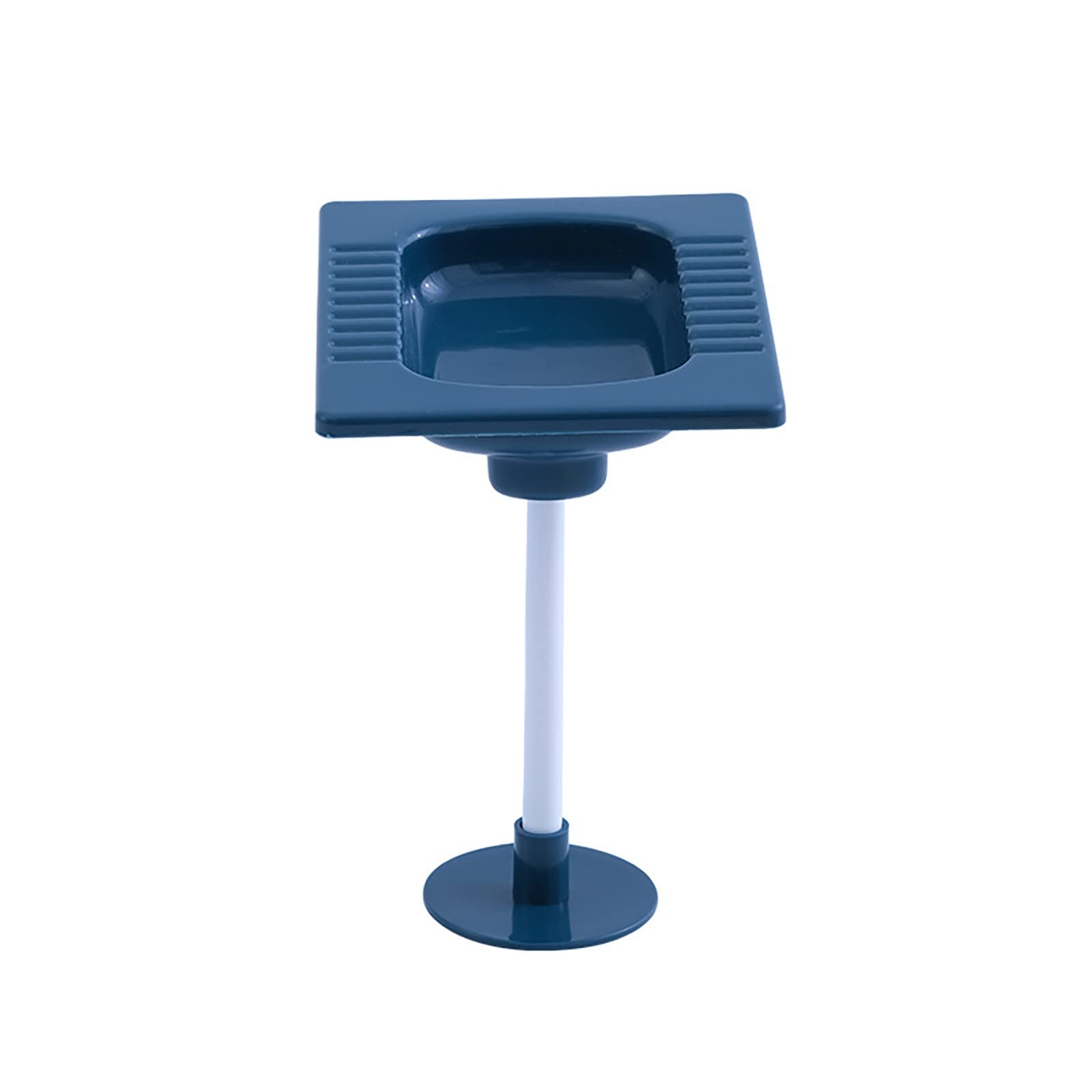 Adjustable Self-Draining Soap Dish Holder with Suction Cup - Non-Slip Shower Soap Tray for Bathroom - Perfect for Showers, Bathtubs, and Sinks - Blue (One Size)