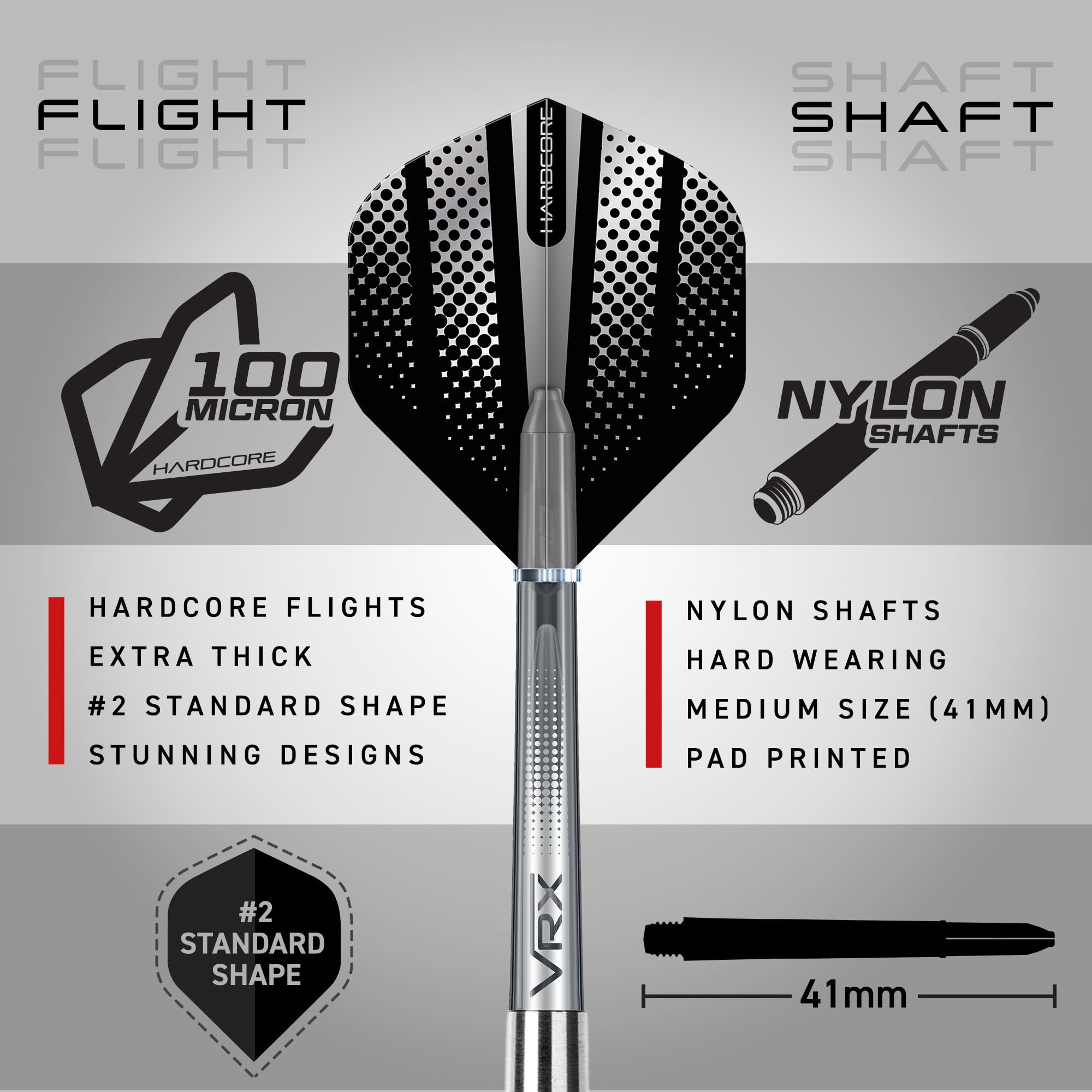 Premium Tungsten Steel Darts Set with Flights & Shafts - Professional Dart Accessories Kit Includes Wallet & Red Dragon Checkout Card - Perfect for Bars, Home Game Rooms & Competitive Tournaments