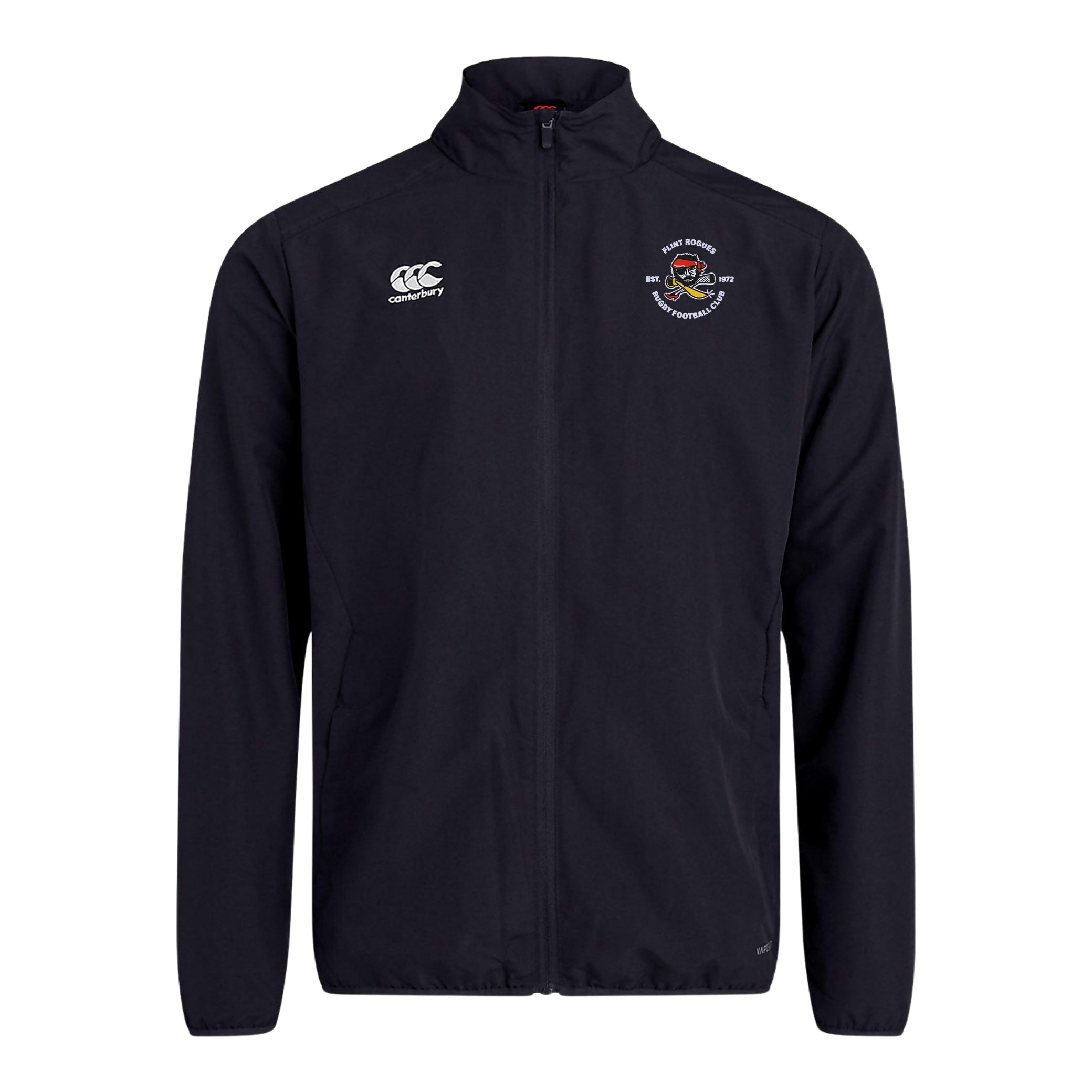 Flint Rogues RFC CCC Club Track Jacket - Men's Athletic Running Jacket for Training & Casual Wear - Lightweight Breathable Sports Outerwear for Running, Gym & Street Style