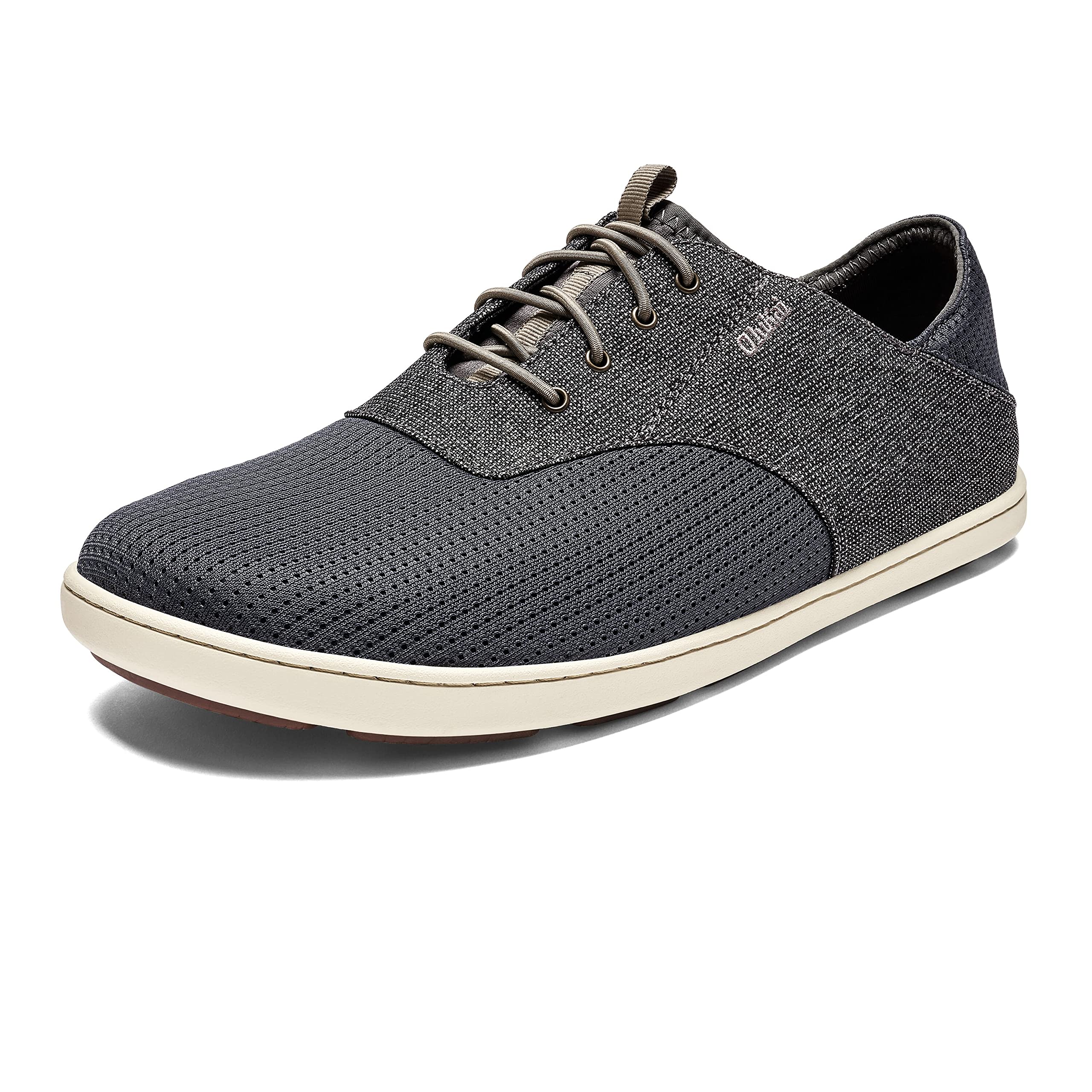 OLUKAI Nohea Moku Men's Casual Sneakers - Breathable Mesh Shoes with No-Tie Laces & All-Weather Rubber Soles for Walking, Travel & Everyday Comfort | Perfect for Work, Gym & Outdoor Activities
