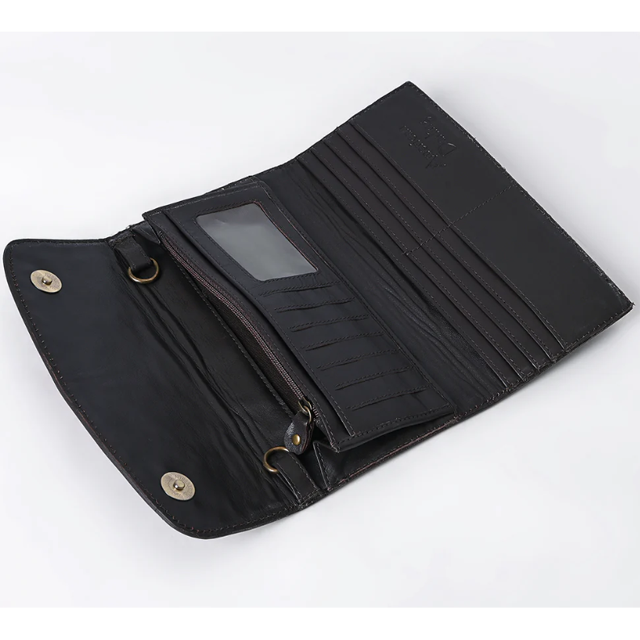 American Darling Genuine Leather Tooled White Buck Stitch Wallet for Men - Perfect for Everyday Use, Travel & Gifts