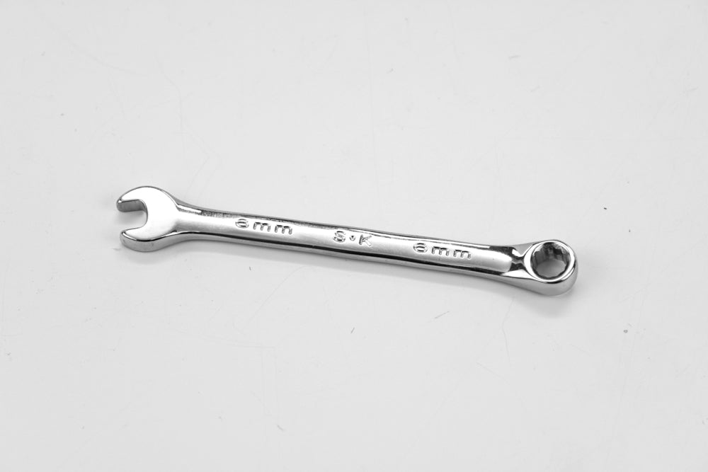 6mm 12-Point Metric Combination Chrome Wrench - Professional Grade Tool for Automotive Repair & DIY Projects