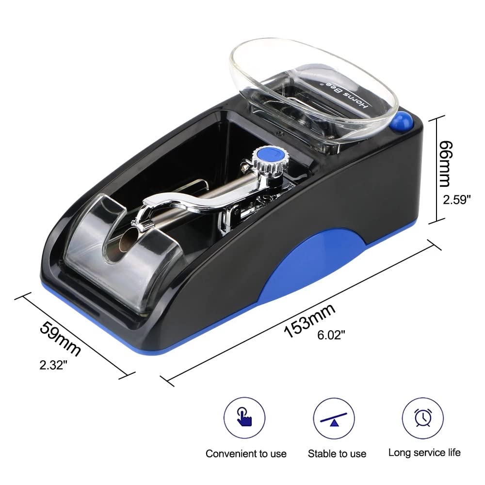 Automatic Cigarette Rolling Machine with US Plug - DIY Tobacco Roller Injector Maker for Smooth Handmade Cigarettes | Perfect for Home Use, Travel & Smoking Enthusiasts