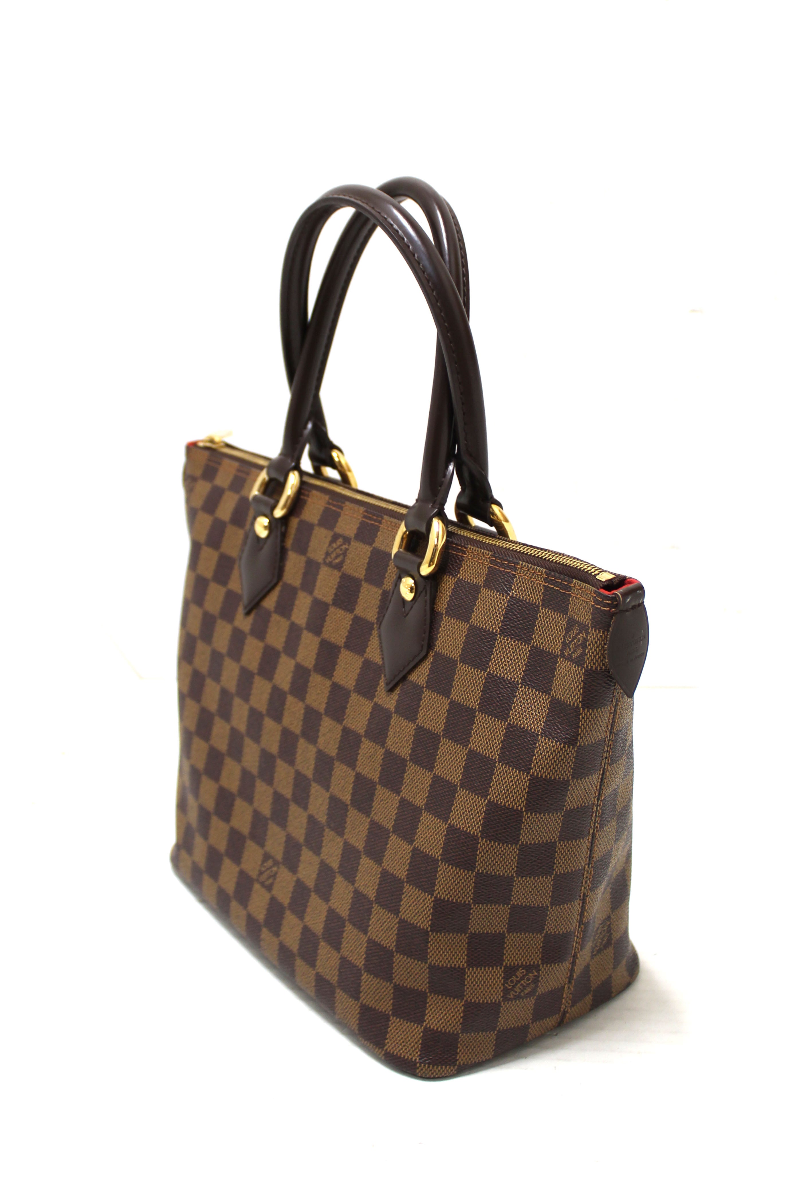 Authentic Louis Vuitton Damier Ebene Saleya PM Handbag - Luxury Designer Tote Bag for Women, Perfect for Work, Travel & Everyday Use