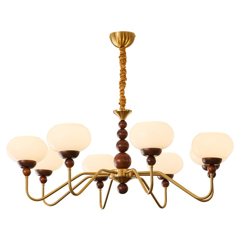Walnut Color & Gold & White