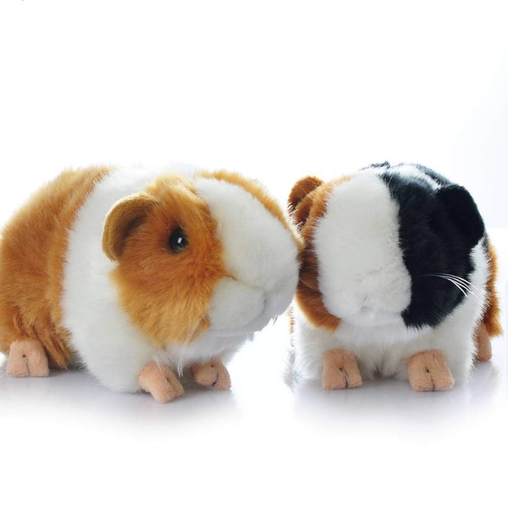 8 Inch Cute Rabbit Guinea Pig Plush Toy - Soft Stuffed Animal Doll for Kids (Black & Orange) | Perfect Gift for Birthdays, Nursery Decor, and Cuddling