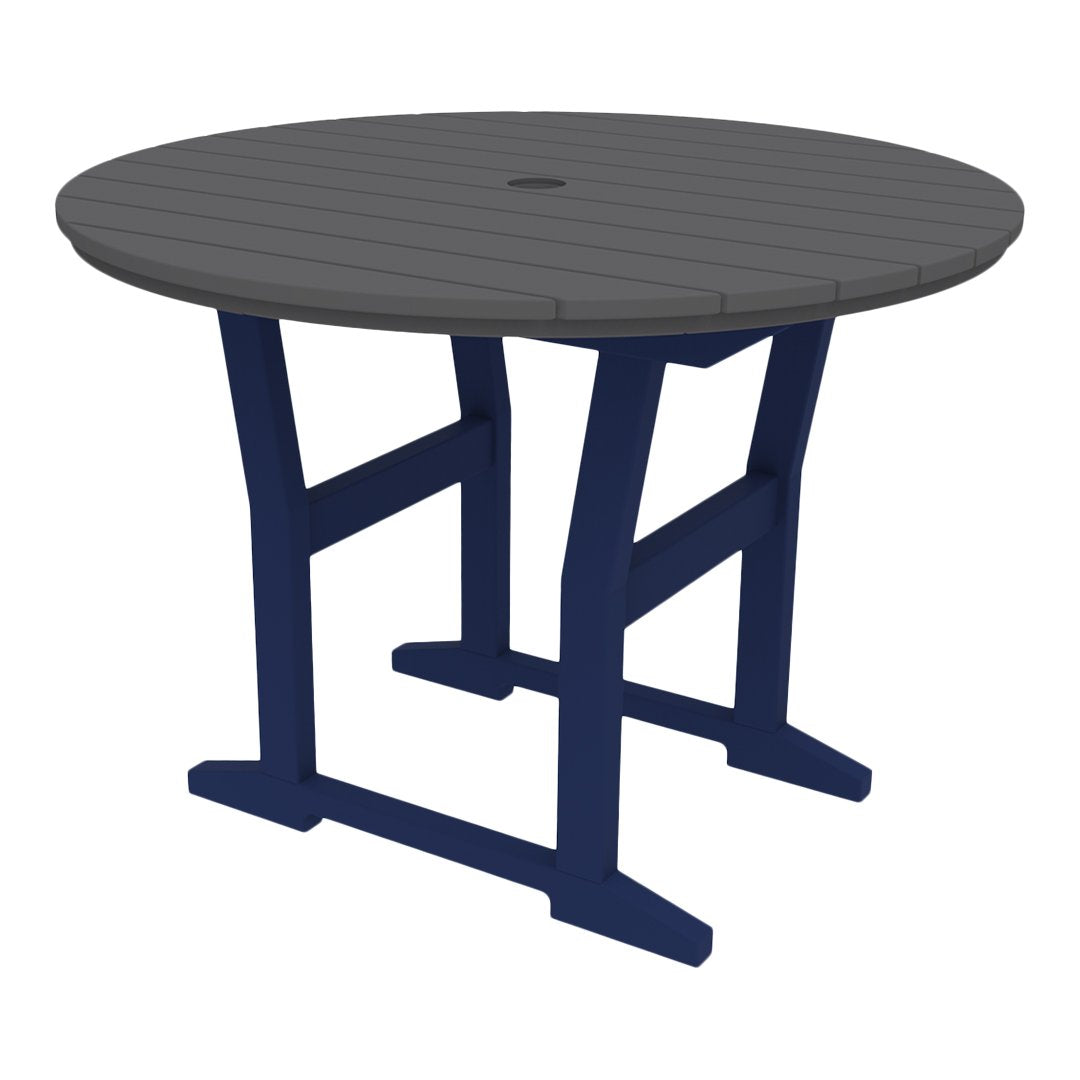 Coastline Cafe Round Dining Table - 36 Inch Modern Kitchen Table for Small Spaces, Breakfast Nook & Apartment - Perfect for Coffee Shops, Restaurants & Home Decor
