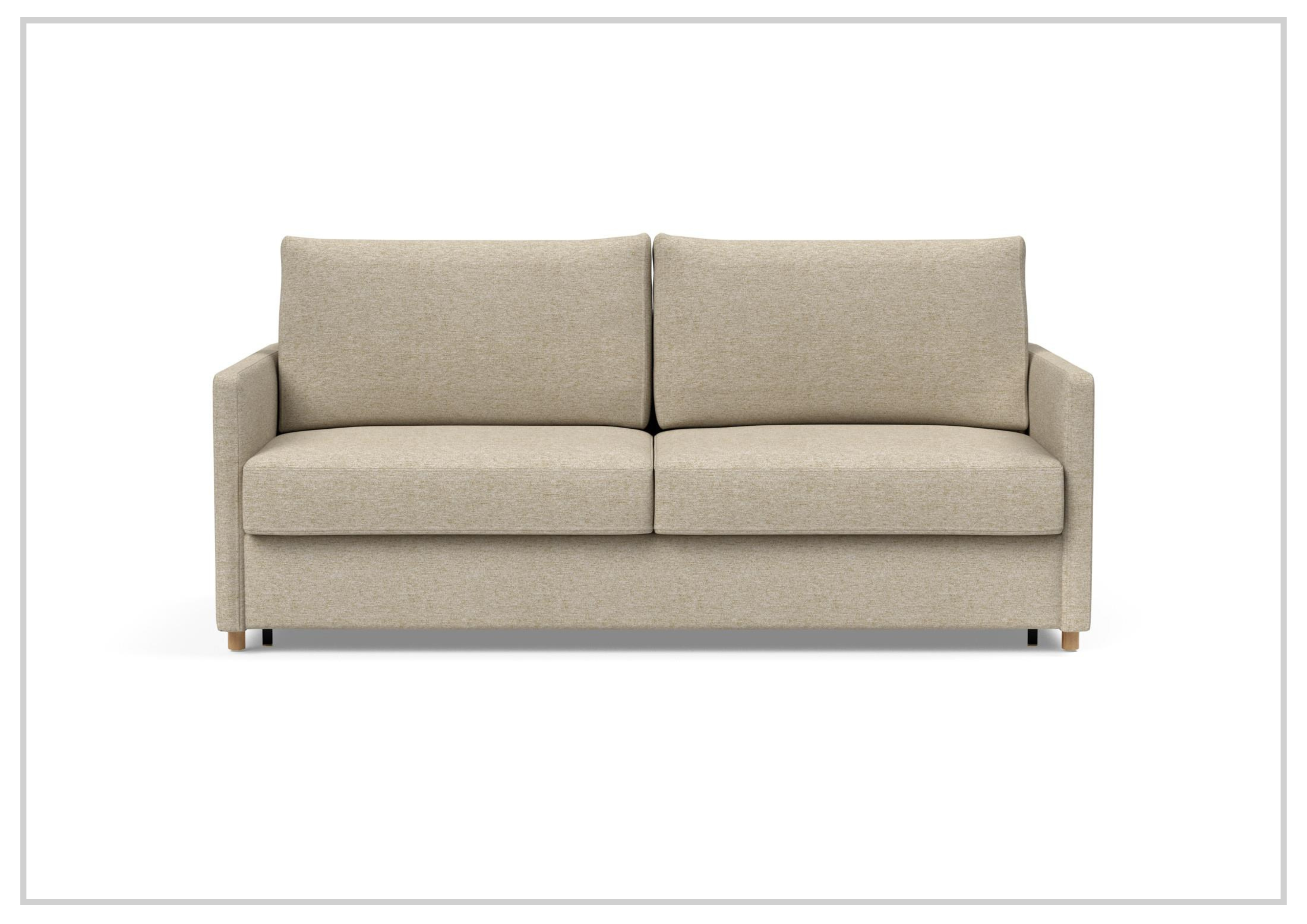 Innovation Living Neah Fabric 2-Seater King Size Sleeper Sofa Bed - Convertible Comfort for Small Spaces & Guest Rooms