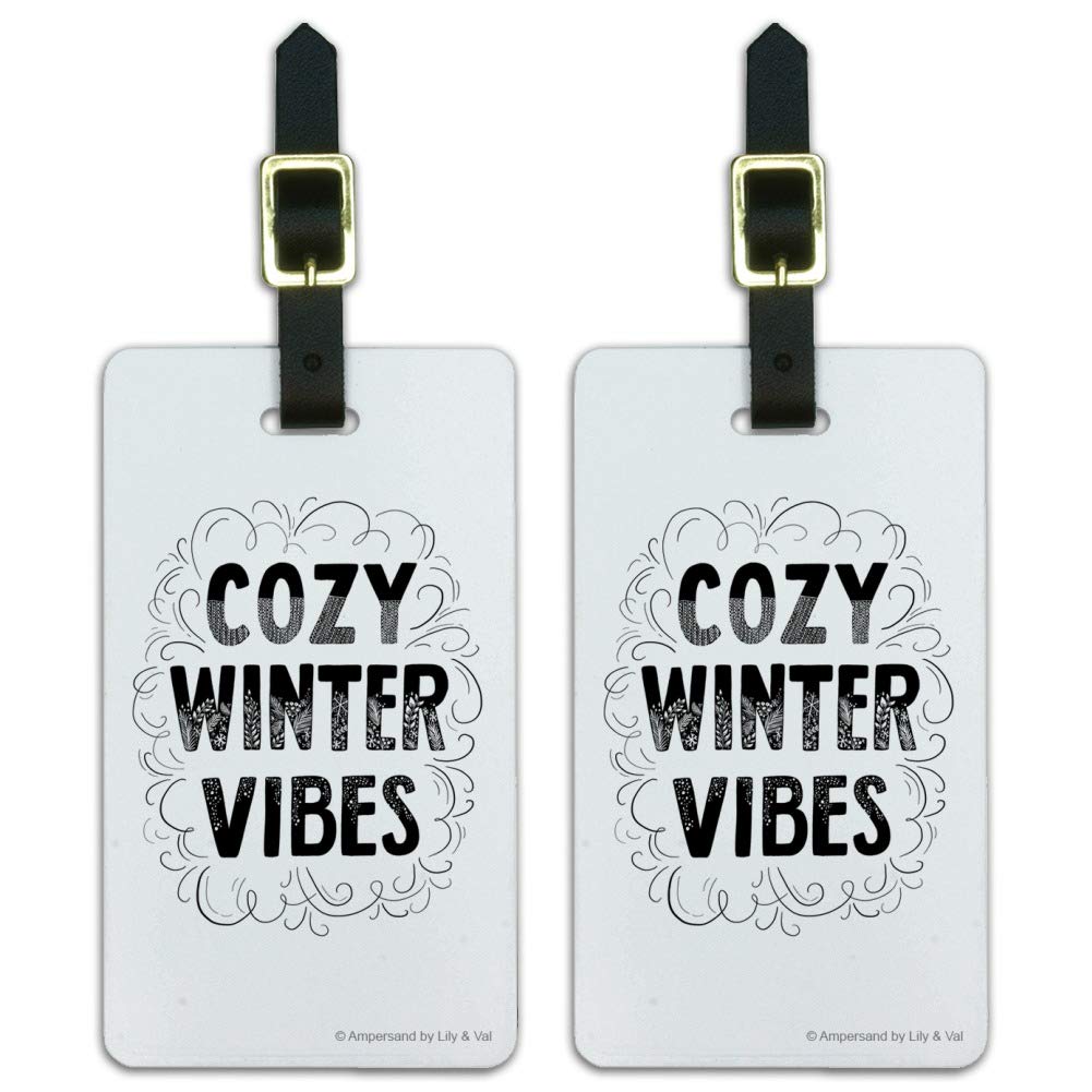 Waterproof Luggage ID Tags for Suitcases & Carry-Ons - Set of 2 Personalized Travel Accessories | Perfect for Winter Travel, Business Trips & Vacation Identification