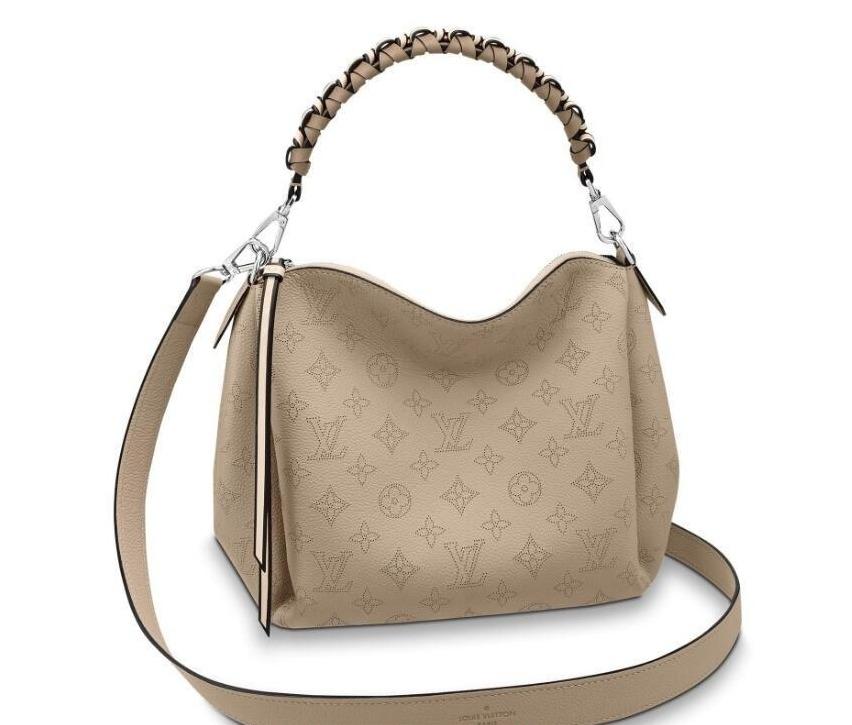 Louis Vuitton Babylone Chain BB Mahina Leather Crossbody Bag in Galet - Perfect for Everyday Use & Special Occasions