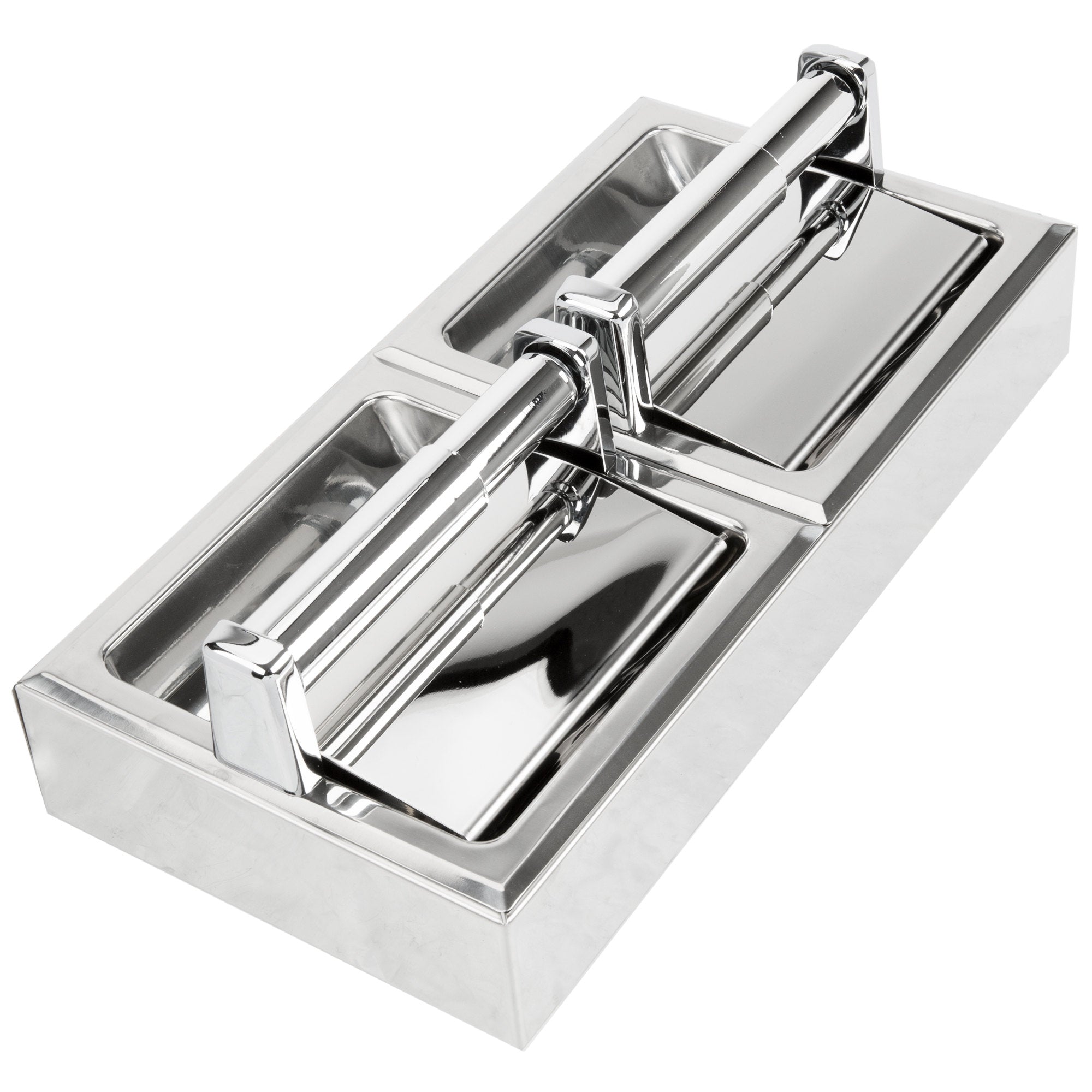 Bobrick B6999 Commercial Toilet Paper Dispenser with Hood - Dual Roll, Surface Mounted for Restrooms, Offices & Public Spaces