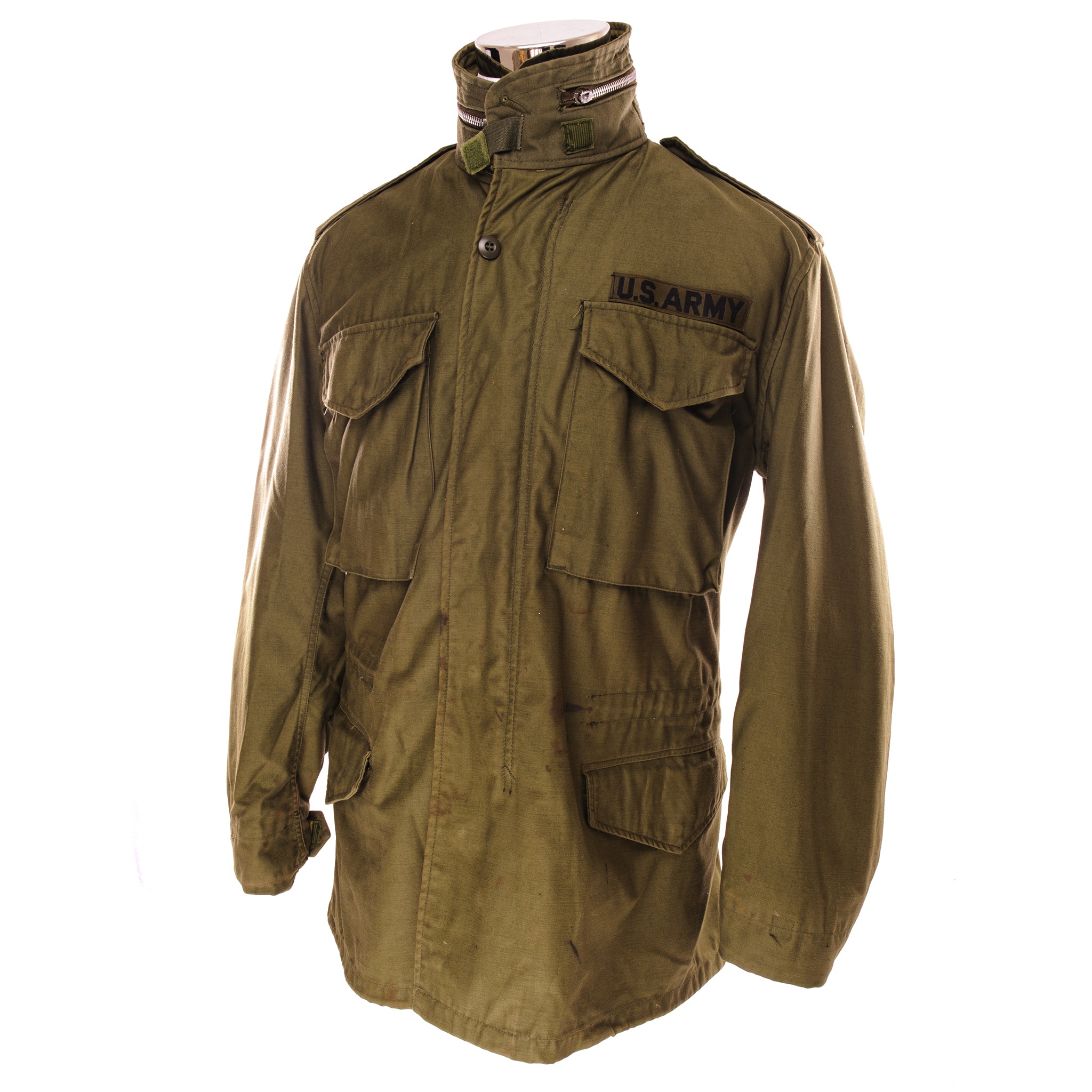 Vintage US Army M-1965 M65 Field Jacket - Vietnam War Era Military Surplus - Small Regular Size - Durable Olive Green Outerwear for Outdoor Adventures & Historical Reenactments